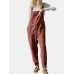 Waist Drawstring Pockets Straps Jumpsuit Waist Drawstring Pockets Straps Jumpsuit