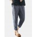 Vintage Striped Pockets Cotton Harem Pants Vintage Striped Pockets Cotton Harem Pants