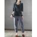 Vintage Striped Pockets Cotton Harem Pants Vintage Striped Pockets Cotton Harem Pants