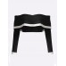 Sexy Off-shoulder Layered Long Sleeve Women Crop Top Sexy Off-shoulder Layered Long Sleeve Women Crop Top