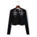Sexy Long Sleeves Embroidered Lace Women Crop Top Sexy Long Sleeves Embroidered Lace Women Crop Top