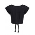 Casual Solid Color O-neck Short Sleeve Crop Tops For Women Casual Solid Color O-neck Short Sleeve Crop Tops For Women