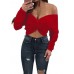 Sexy Kink Off-the-shoulder Long Sleeve Crop Top Sexy Kink Off-the-shoulder Long Sleeve Crop Top