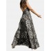Leopard Print Halter Backless Sexy Maxi Dress For Women Leopard Print Halter Backless Sexy Maxi Dress For Women