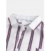 Mens Breathable Multi Color Stripe Chest Pocket Short Sleeve Shirts Mens Breathable Multi Color Stripe Chest Pocket Short Sleeve Shirts