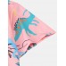Mens Funny Style Dinosaur Cartoon Printed Short Sleeve Shirts Mens Funny Style Dinosaur Cartoon Printed Short Sleeve Shirts
