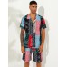 Mens Ethnic Style Printing Thin Patchwork Design Quick Dry Knee Length Casual Shorts Mens Ethnic Style Printing Thin Patchwork Design Quick Dry Knee Length Casual Shorts