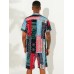 Mens Ethnic Style Printing Thin Patchwork Design Quick Dry Knee Length Casual Shorts Mens Ethnic Style Printing Thin Patchwork Design Quick Dry Knee Length Casual Shorts