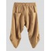 Mens Corduroy Casual Ethnic Style Calf-Length Loose Drawstring Harem Pants Mens Corduroy Casual Ethnic Style Calf-Length Loose Drawstring Harem Pants