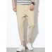 Mens Cotton Linen Solid Color Slim Fit Casual Pants Mens Cotton Linen Solid Color Slim Fit Casual Pants