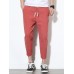 Mens Cotton Linen Solid Color Slim Fit Casual Pants Mens Cotton Linen Solid Color Slim Fit Casual Pants