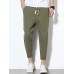 Mens Cotton Linen Solid Color Slim Fit Casual Pants Mens Cotton Linen Solid Color Slim Fit Casual Pants
