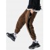Mens Chinese Style Corduroy Solid Color Multi Pockets Ankle Banded Pants Mens Chinese Style Corduroy Solid Color Multi Pockets Ankle Banded Pants