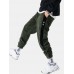 Mens Chinese Style Corduroy Solid Color Multi Pockets Ankle Banded Pants Mens Chinese Style Corduroy Solid Color Multi Pockets Ankle Banded Pants
