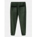 Mens Chinese Style Corduroy Solid Color Multi Pockets Ankle Banded Pants Mens Chinese Style Corduroy Solid Color Multi Pockets Ankle Banded Pants