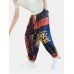 Mens Ethnic Printed Drawstring Loose Harem Pants Mens Ethnic Printed Drawstring Loose Harem Pants