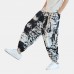 Mens Ethnic Printed Drawstring Loose Harem Pants Mens Ethnic Printed Drawstring Loose Harem Pants