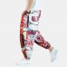 Mens Ethnic Printed Drawstring Loose Harem Pants Mens Ethnic Printed Drawstring Loose Harem Pants