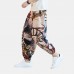 Mens Ethnic Printed Drawstring Loose Harem Pants Mens Ethnic Printed Drawstring Loose Harem Pants