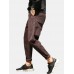Mens Plain Corduroy Embroidery Button Zipper Straight Pants Mens Plain Corduroy Embroidery Button Zipper Straight Pants
