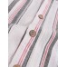 Mens 100% Cotton Stripe Three-quarter Sleeve Henley Shirts Mens 100% Cotton Stripe Three-quarter Sleeve Henley Shirts