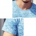 Mens Cotton Breathable Solid Short Sleeve Slim Fit Casual T-Shirt