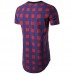 Mens Plaid Pattern Round Neck Short Sleeve T-shirt Mens Plaid Pattern Round Neck Short Sleeve T-shirt