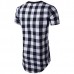 Mens Plaid Pattern Round Neck Short Sleeve T-shirt Mens Plaid Pattern Round Neck Short Sleeve T-shirt