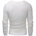 Mens Knit Solid Color Long Sleeve Round Neck Tops Pullover Casual Tee T-shirt Mens Knit Solid Color Long Sleeve Round Neck Tops Pullover Casual Tee T-shirt