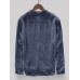 Mens Cotton Vintage Solid Casual Long Sleeve Henley Shirt Mens Cotton Vintage Solid Casual Long Sleeve Henley Shirt